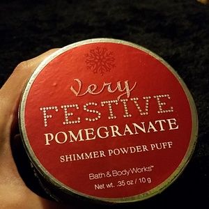 Limited edition bath and body pomegranate puff